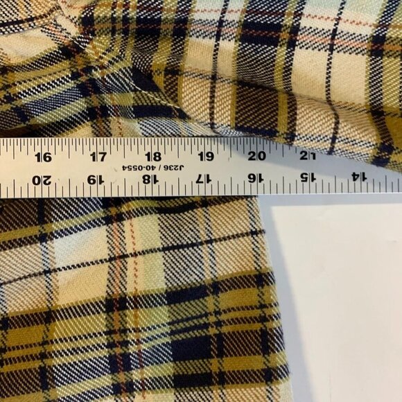 7 For All Mankind Women's Plaid Cotton Hooded Button Up Swing Jacket Size S - Picture 10 of 11